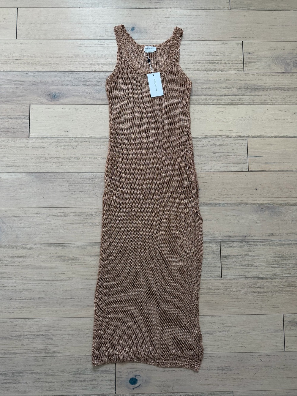 NWT Lovers + Friends Fiona Maxi Dress - Rose Gold